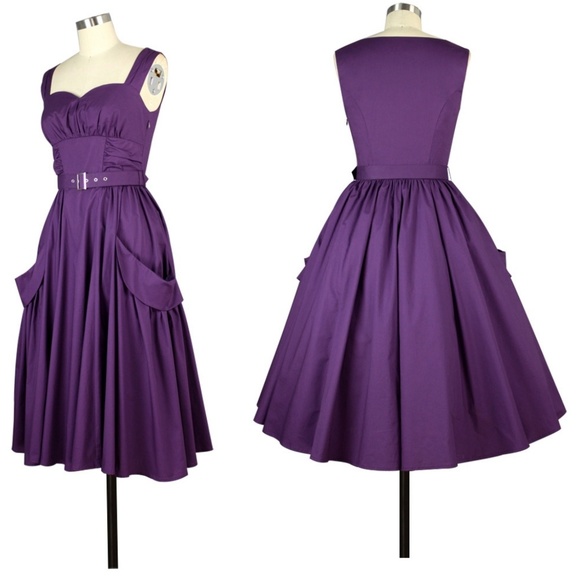 Plus Size Pocket Pin Up Clothing Dress - Picture 3 of 5